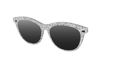The Polarized Silver Sparkle Sun Top