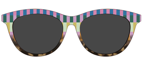The Polarized Summer Stripes Tortoise Sun Top