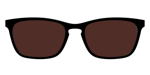 The Black with Brown Golf Lens