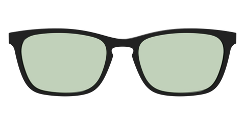 The Black With Sage Green Lens