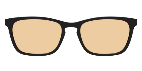 The Black With Umber Brown Lens
