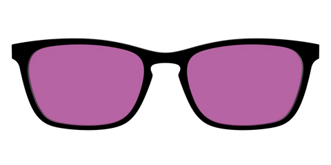 The Black with Violet Golf Lens