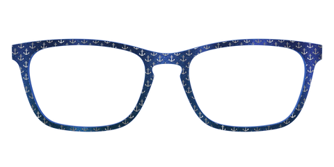 The Blue Shimmer with Silver Foil Anchors