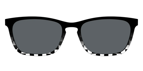 The Polarized Checkerboard Fade Sun Top