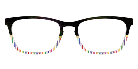 The Chic Pride Stripes Crystal with Gold Foil
