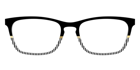 The Chic Stripes Crystal with Gold Foil