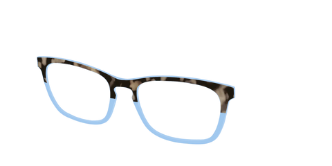 The Denim Tortoise Crystal Split