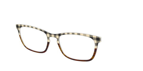 The Ivory Plaid Wood Split