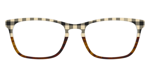 The Ivory Plaid Wood Split