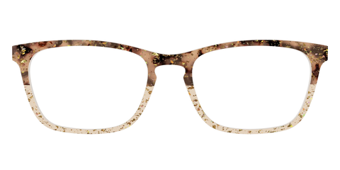 The Khaki Tortoise Crystal Split with Gold Flakes