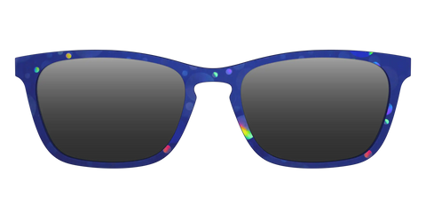 The Polarized Navy Holographic Bubbles Sun Top