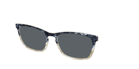The Polarized Navy to Taupe Pearl Split Sun Top