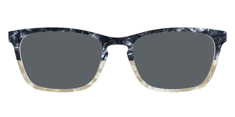 The Polarized Navy to Taupe Pearl Split Sun Top