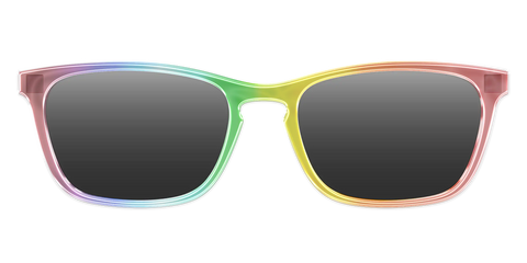 The Polarized Rainbow Gradient Sun Top