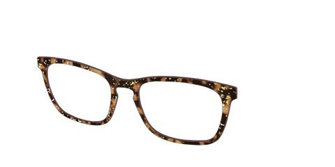 The Sandalwood Tortoise with Gold Foil