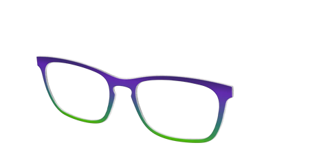 The Ultra Violet to Bright Green Gradient