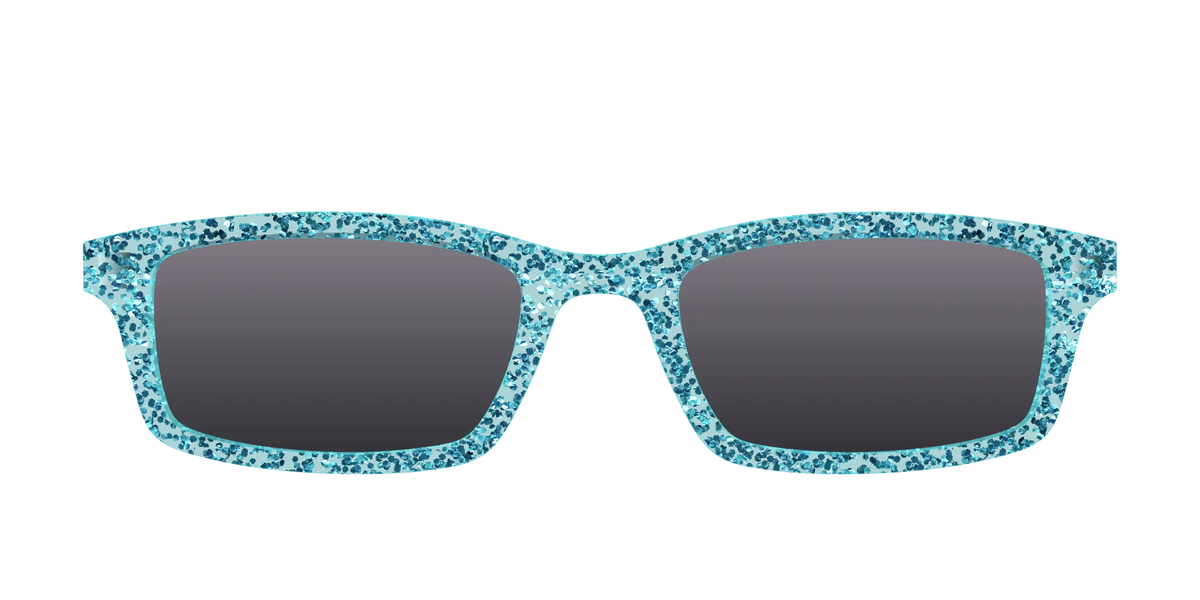 The Polarized Aquamarine Sparkle Sun Top