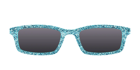 The Polarized Aquamarine Sparkle Sun Top
