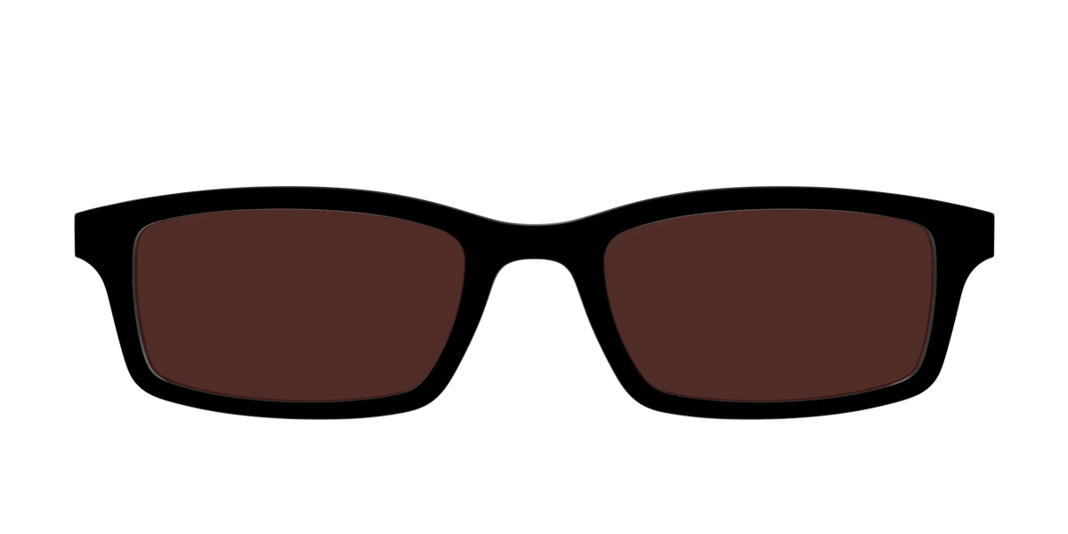 The Black with Brown Golf Lens