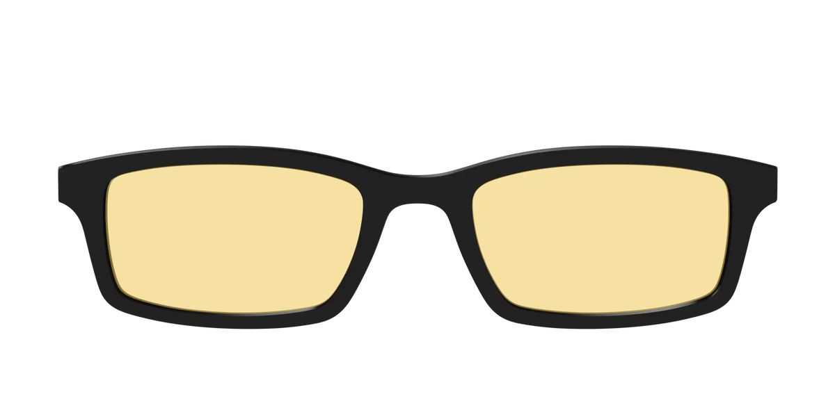 The Black With Citrine Yellow Lens
