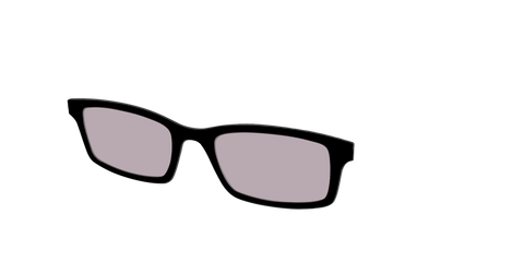 The Black with Gray Gaming Lens