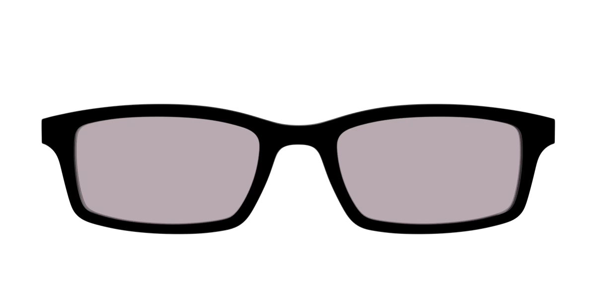 The Black with Gray Gaming Lens