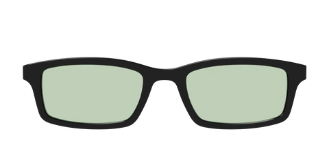 The Black With Sage Green Lens
