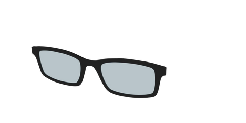The Black With Slate Blue Lens