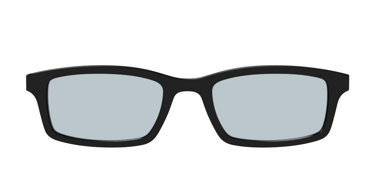 The Black With Slate Blue Lens