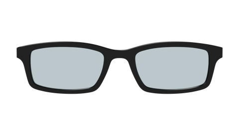 The Black With Slate Blue Lens