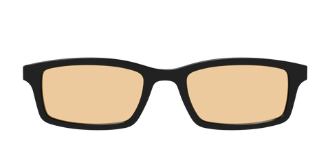 The Black With Umber Brown Lens