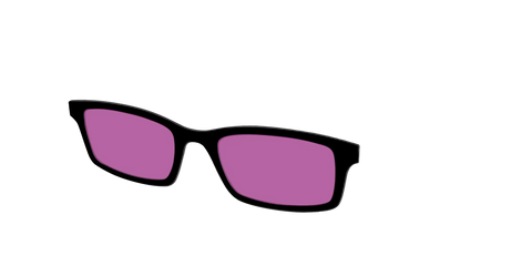 The Black with Violet Golf Lens