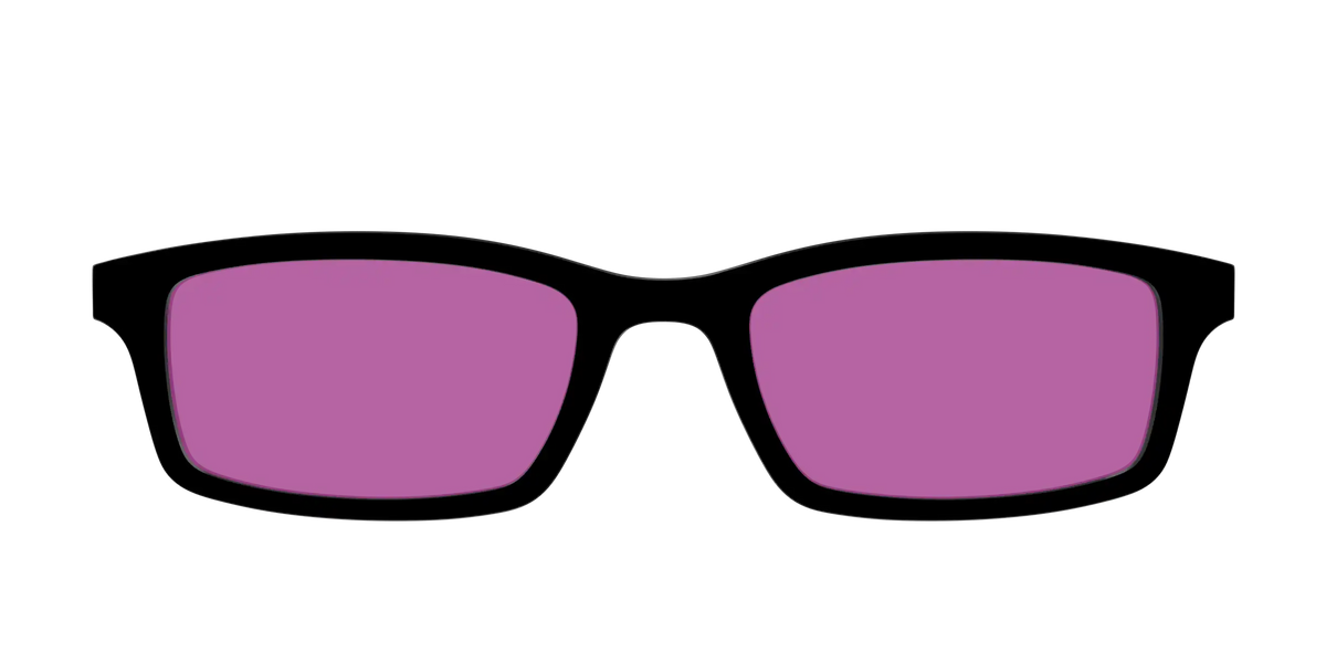 The Black with Violet Golf Lens