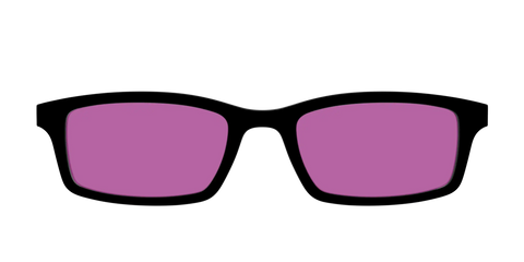 The Black with Violet Golf Lens