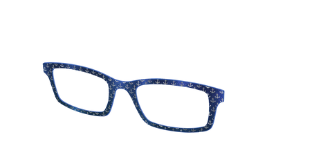 The Blue Shimmer with Silver Foil Anchors