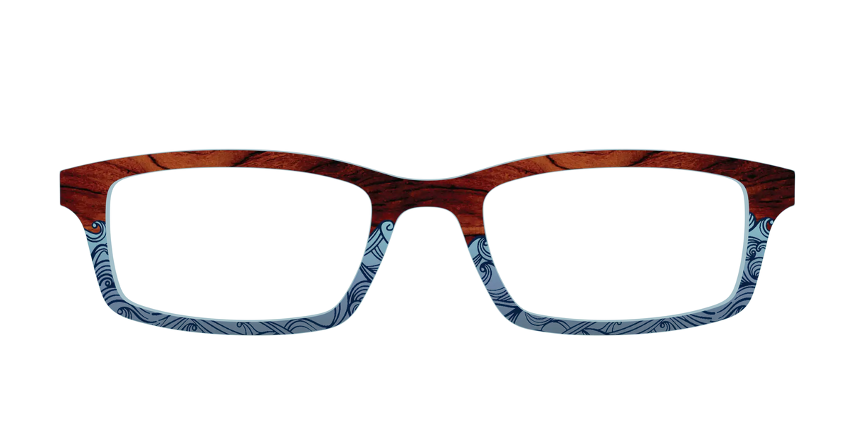 The Blue Wood Waves Crystal
