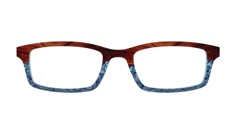 The Blue Wood Waves Crystal