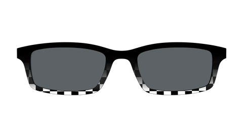 The Polarized Checkerboard Fade Sun Top