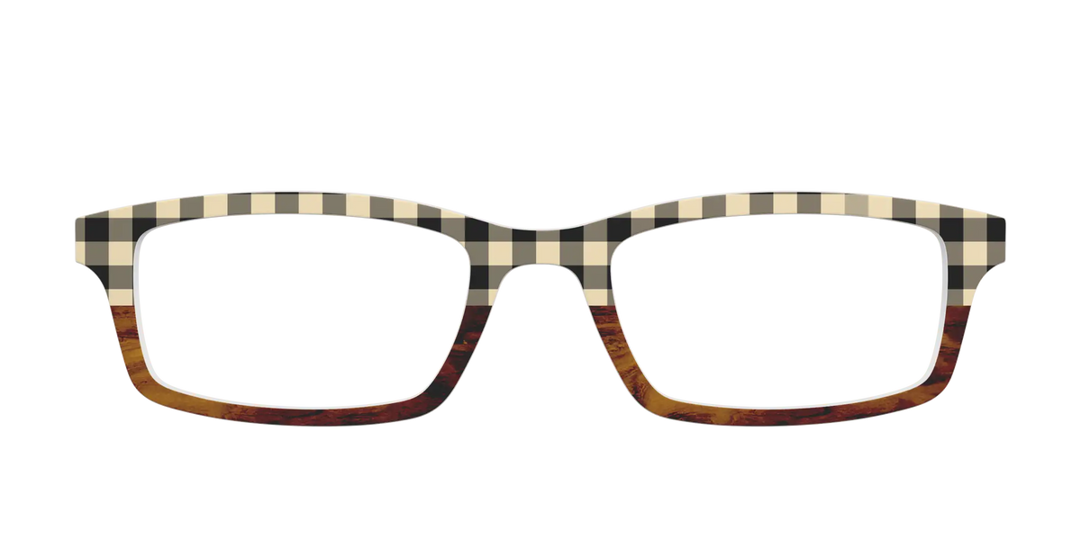 The Ivory Plaid Wood Split