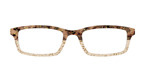 The Khaki Tortoise Crystal Split with Gold Flakes