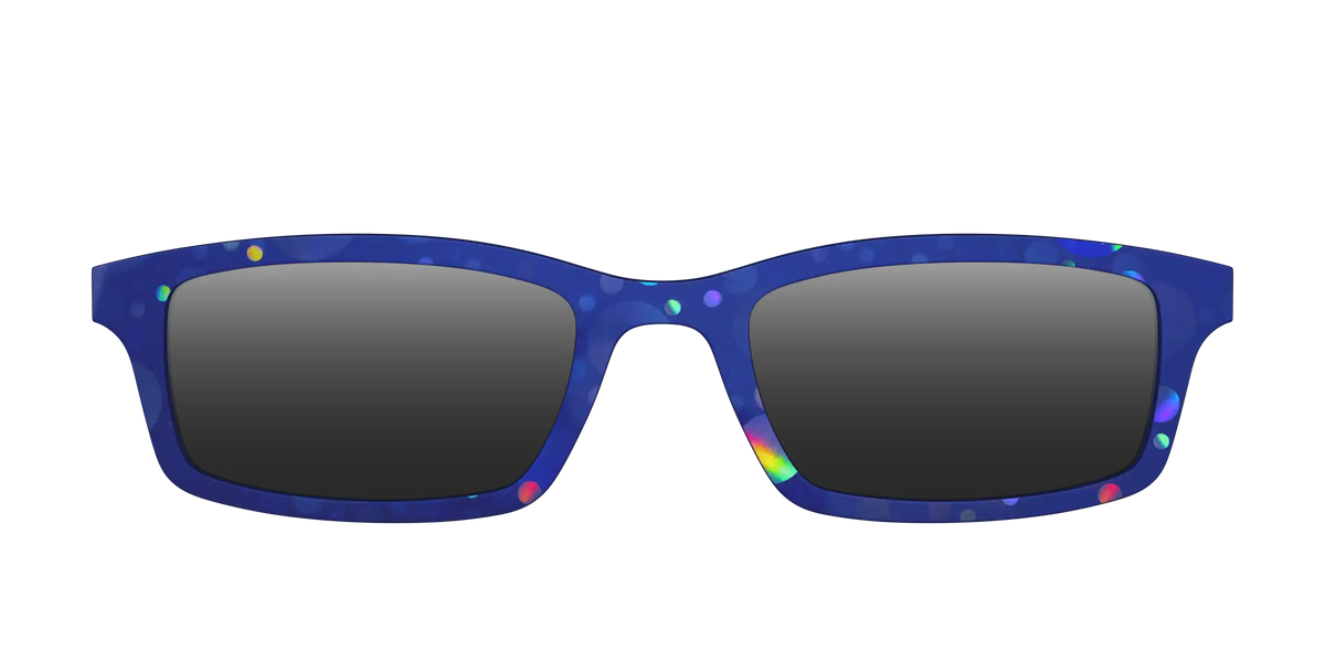 The Polarized Navy Holographic Bubbles Sun Top