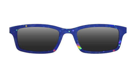 The Polarized Navy Holographic Bubbles Sun Top