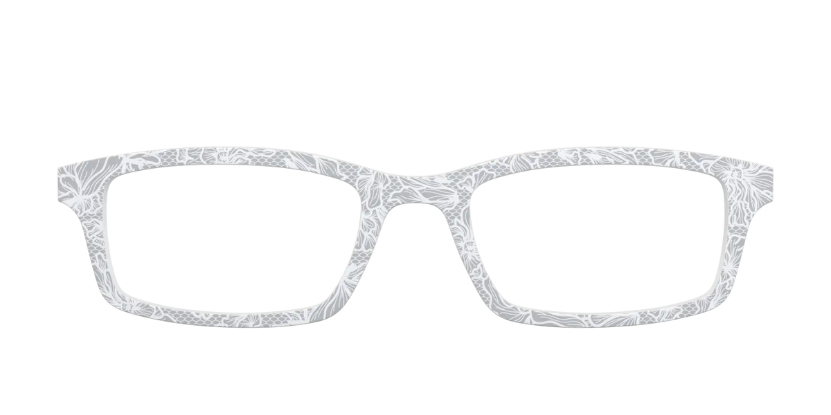 The Pale Gray Floral Lace