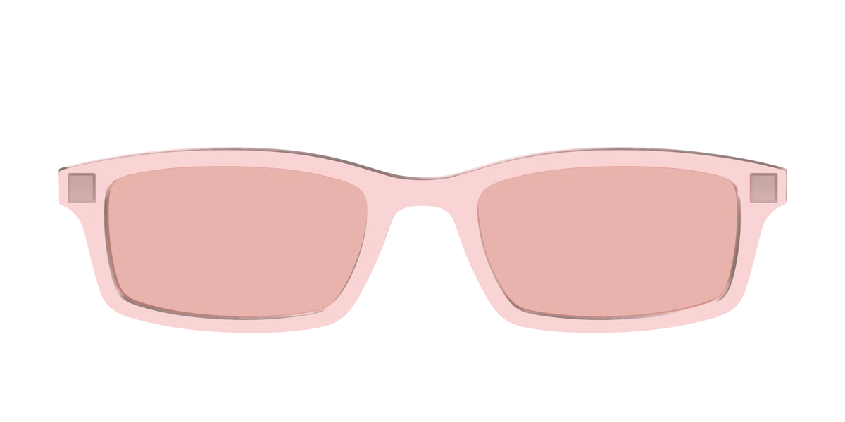 The Pink Crystal With Coral Pink Lens