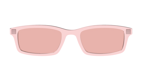 The Pink Crystal With Coral Pink Lens