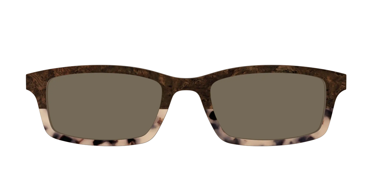The Polarized Dark Oak Tortoise Split Sun Top