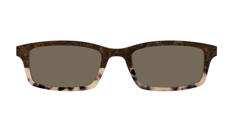 The Polarized Dark Oak Tortoise Split Sun Top