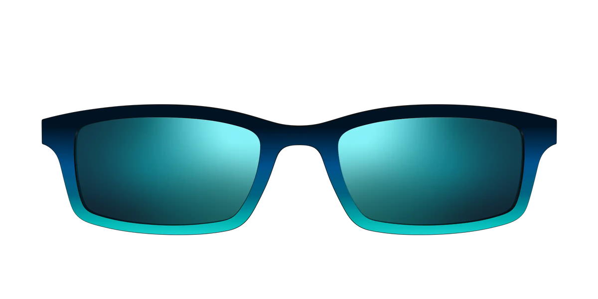 The Polarized Royal Blue to Seafoam Gradient Sun Top
