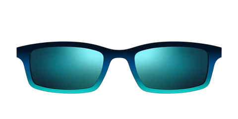 The Polarized Royal Blue to Seafoam Gradient Sun Top