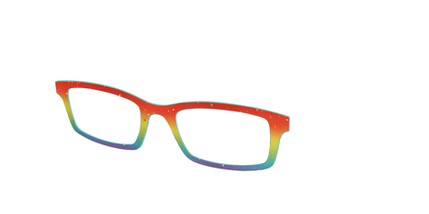 The Spectrum Gradient with Gold Flakes